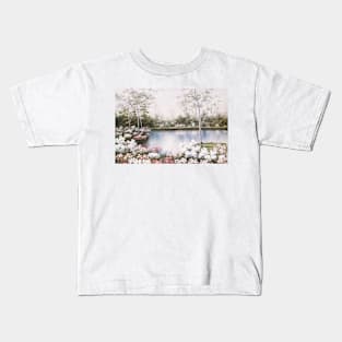 WHITE BIRCHES by DIANE ROMANELLO Kids T-Shirt